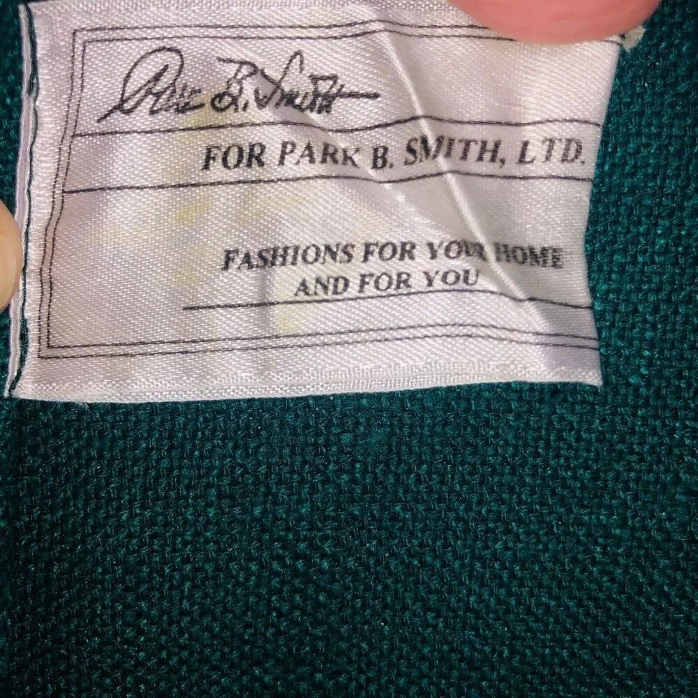 Park B Smith Lap Throw Shawl Green Silk 50 x 60 Hand Dyed Woven Splendor New